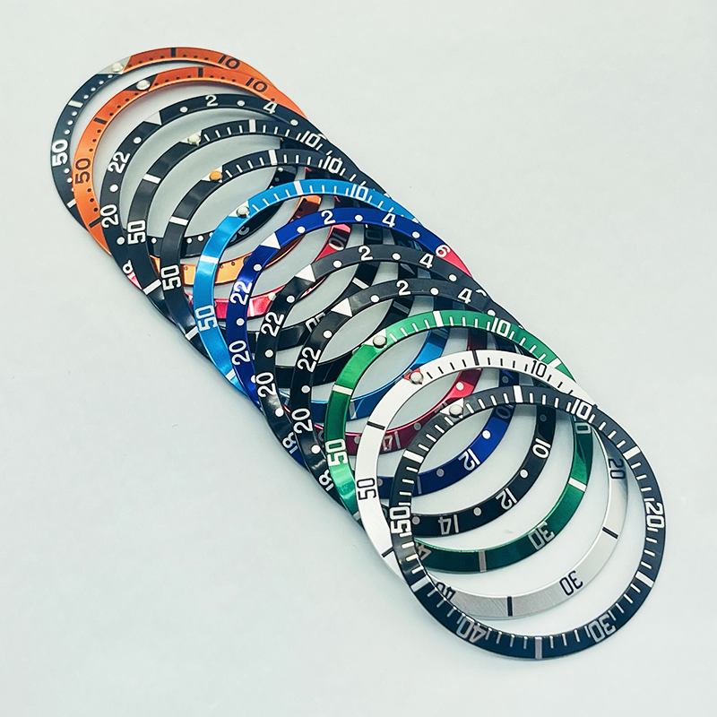 Reel Case - 36.5mm Curved Aluminum Watch bezel insert