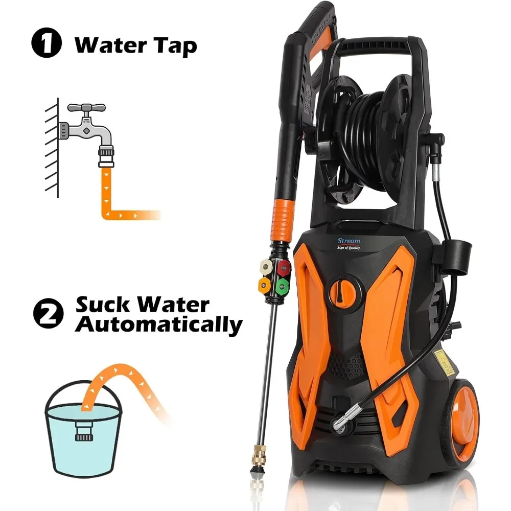 Electric Reel - For 3500PSI Pressure Washer, 2.8GPM Electric