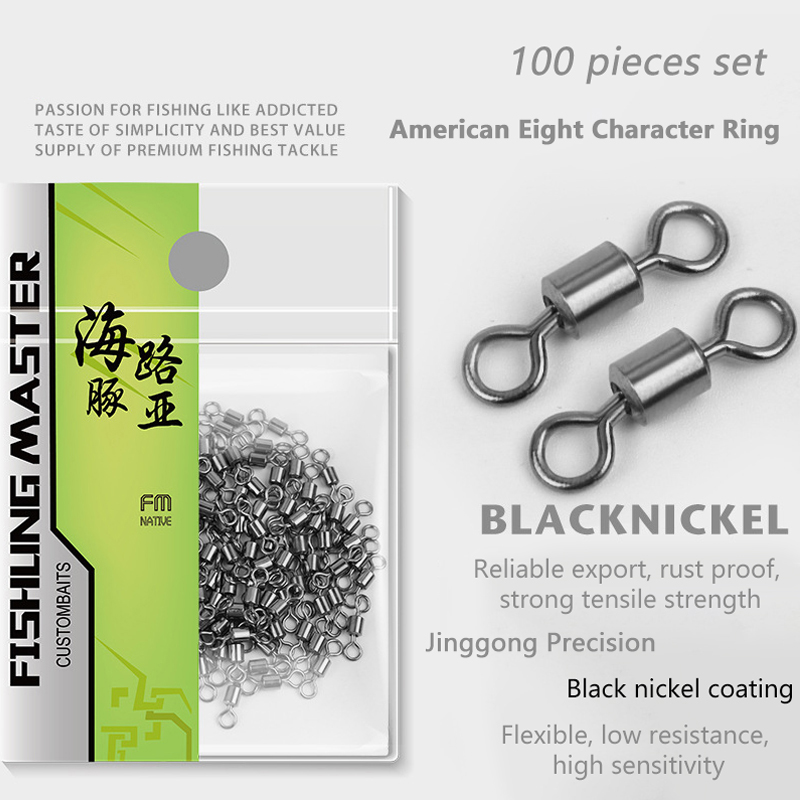 Baitcasting Reel - ★▲100Pcs Fishing Swivels Stainless Steel Rolling