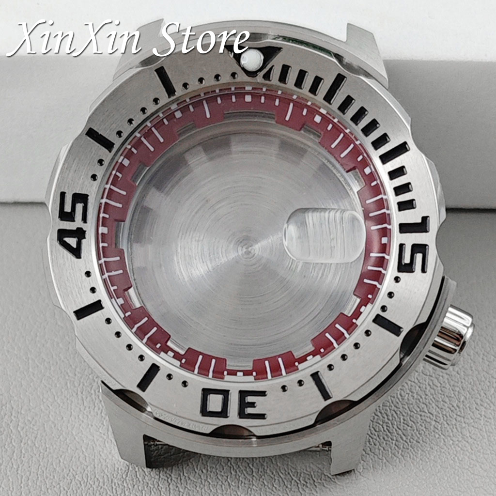 Reel Case - Red ring 43mm S Crown Silver