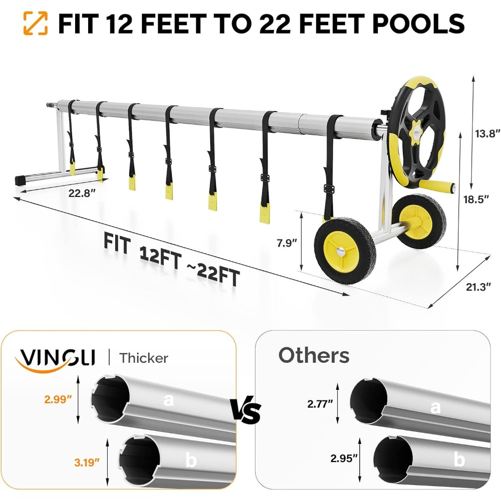VINGLI 21FT Upgrade Aluminum S - огляд і ціна Reel Cover