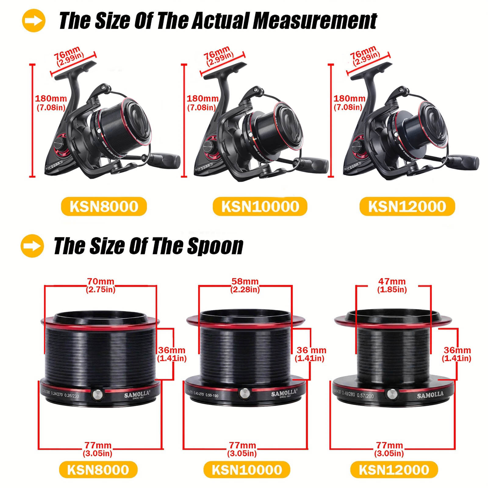 CAZULO Long Cast Spinning Reel - огляд і ціна Reel Drag Knob