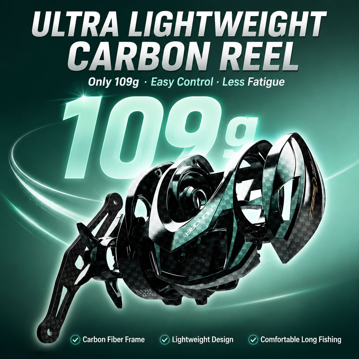 HASIDA Aurora AirCF Carbon BFS - огляд і ціна Spincast Reel