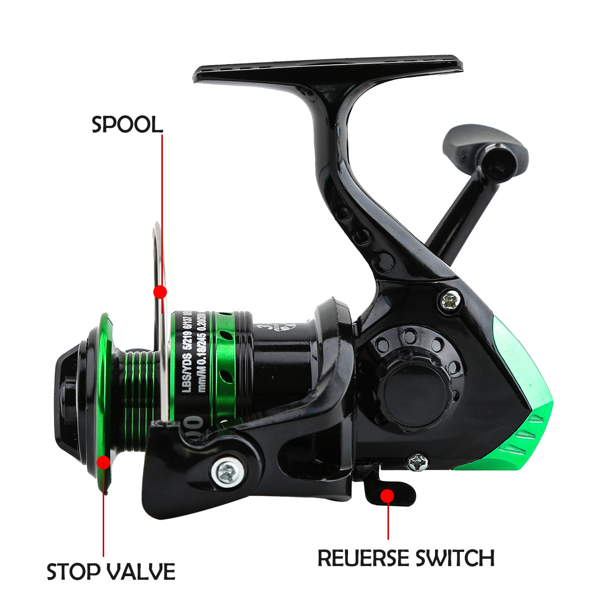 Metal Spinning Reel 5.2:1 Gear - огляд і ціна Ice Fishing Reel