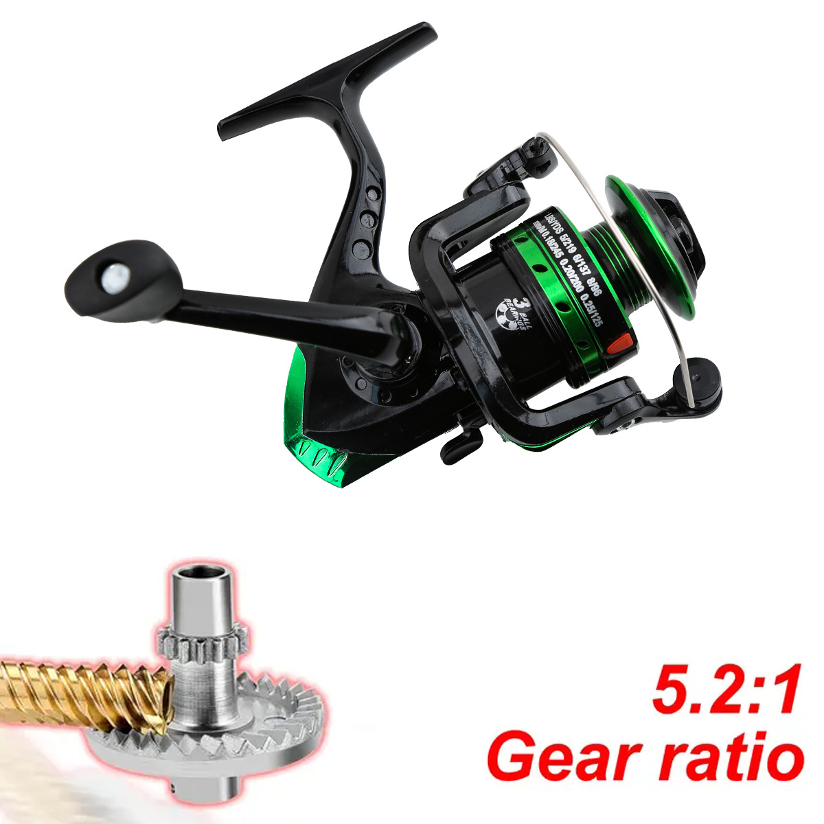 Metal Spinning Reel 5.2:1 Gear - огляд і ціна Ice Fishing Reel