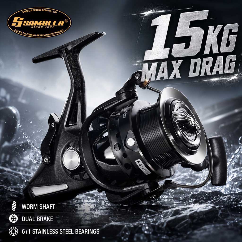 SAMOLLA Dual Brake Spinning Re - огляд і ціна Reel Drag Knob