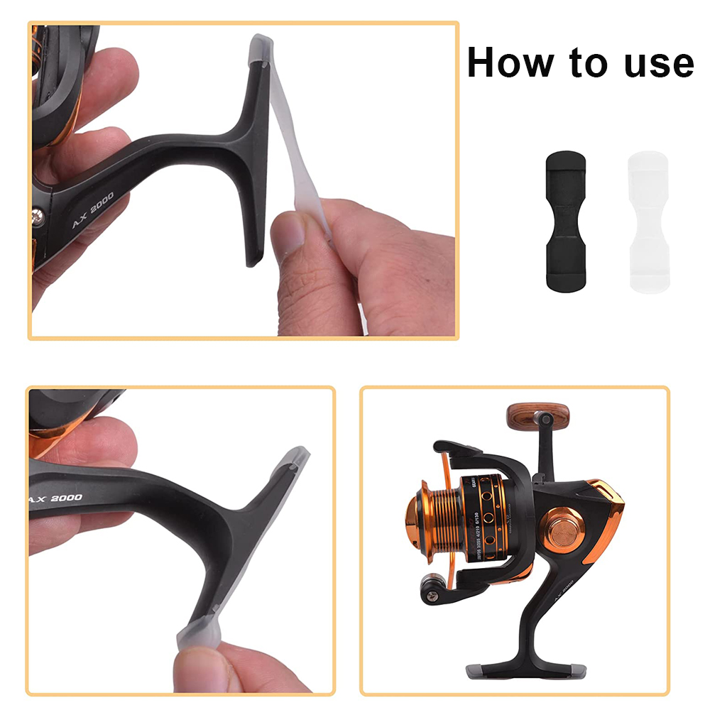 40/100Pcs Rubber Fishing reel  - огляд і ціна Trolling Reel