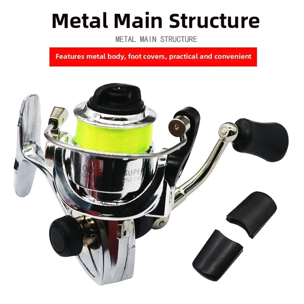 100 Metal Reel 2+1BB 4.3:1 Gea - огляд і ціна Reel Handle