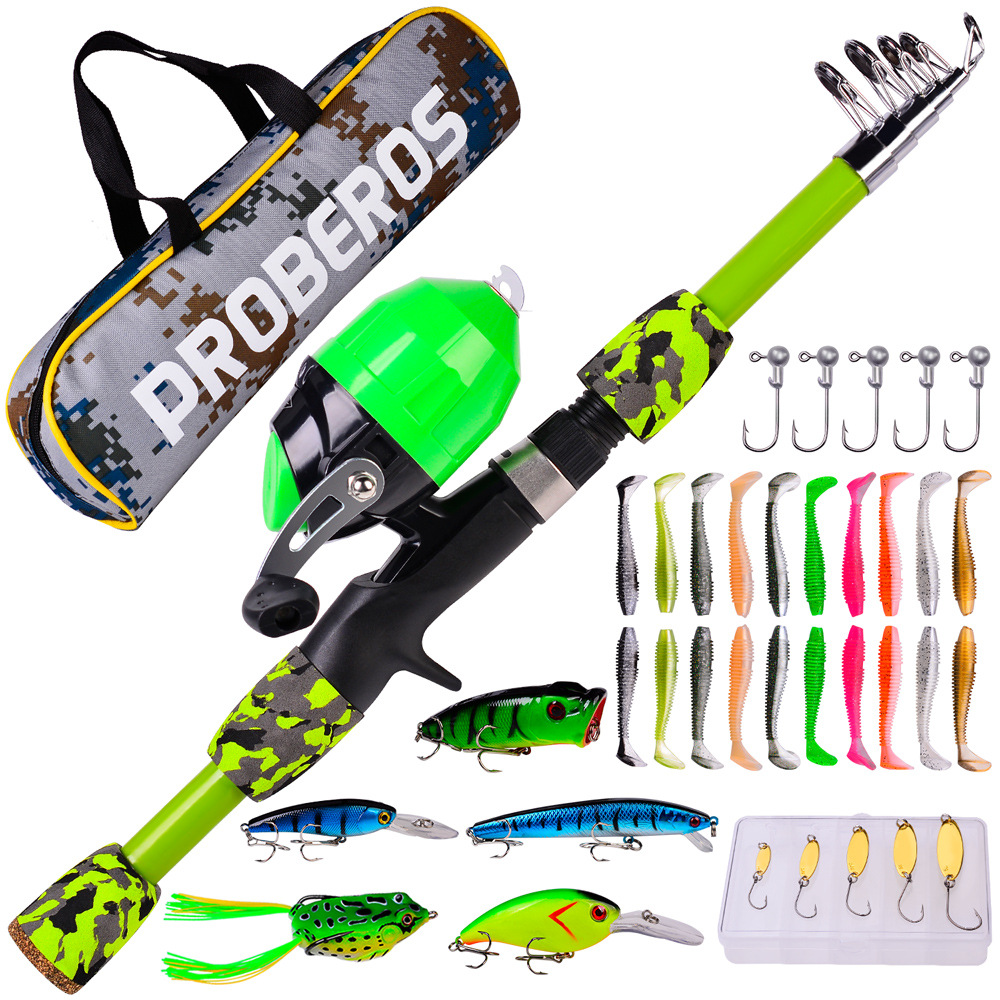 Portable Telescopic Fishing Ro - огляд і ціна Spincast Reel