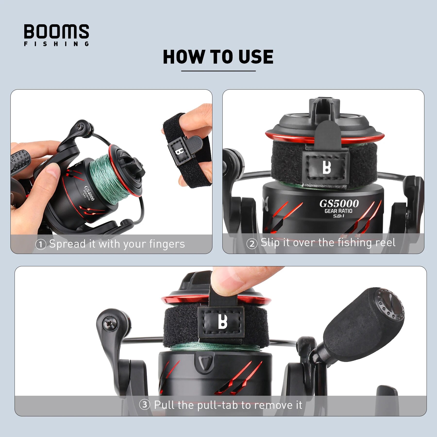 Booms Fishing SB1 4Pcs Spinnin - огляд і ціна Reel Cover